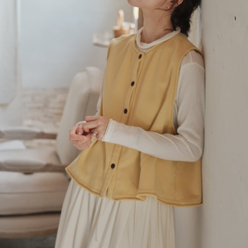 ノースリーブレイヤードベスト M1986