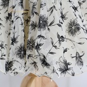 社交ダンス 衣装 Sekine セキネ ドレス ワンピース ホワイト系 花 花柄 透け感 上品 華やか かわいい ダンス衣装 イベント ステージ 白 黒 おしゃれ レース 練習 レッスン パーティーブラック系