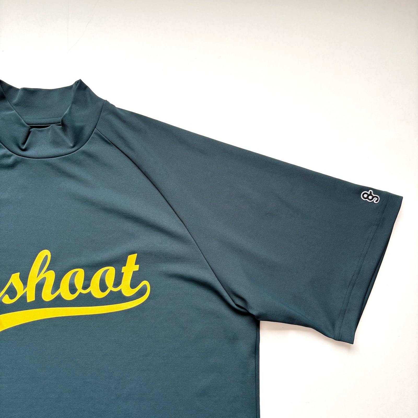 BASEBALL LOGOPRINT MOCK NECK SHIRT - GREEN - | 8G SHOOT WEBSTORE
