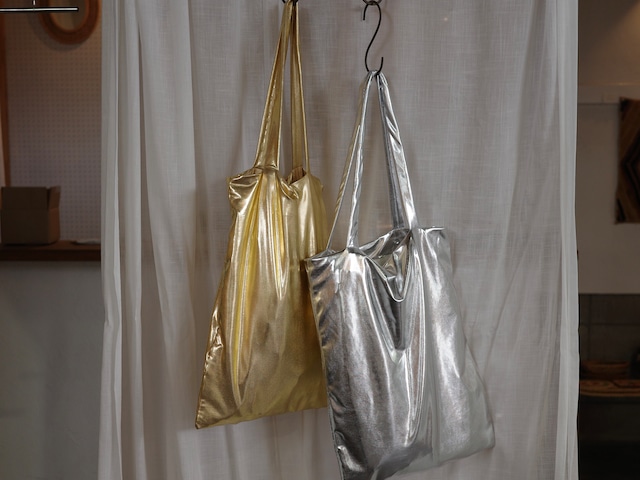 metalic tote bag
