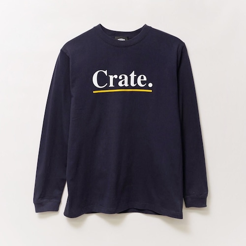 UNDER LINE LOGO L/S T-SHIRT NAVY