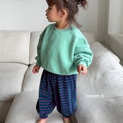 韓国子供服 / 26winter / cream bbang / コージー裏起毛ウォッシュトレーナー / キッズ / 冬服 *XXS~JS*
