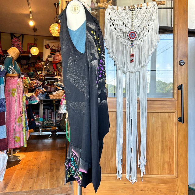 ペイントアシメデザインワンピース