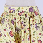 フォークダンス 衣装 スカート イエロー系 花柄 カラフル 黄 赤 緑 紫 チロリアン チロルスカート カントリー 華やか 明るい ダンス衣装 イベント 練習 レッスン レッド系 グリーン系 パープル系