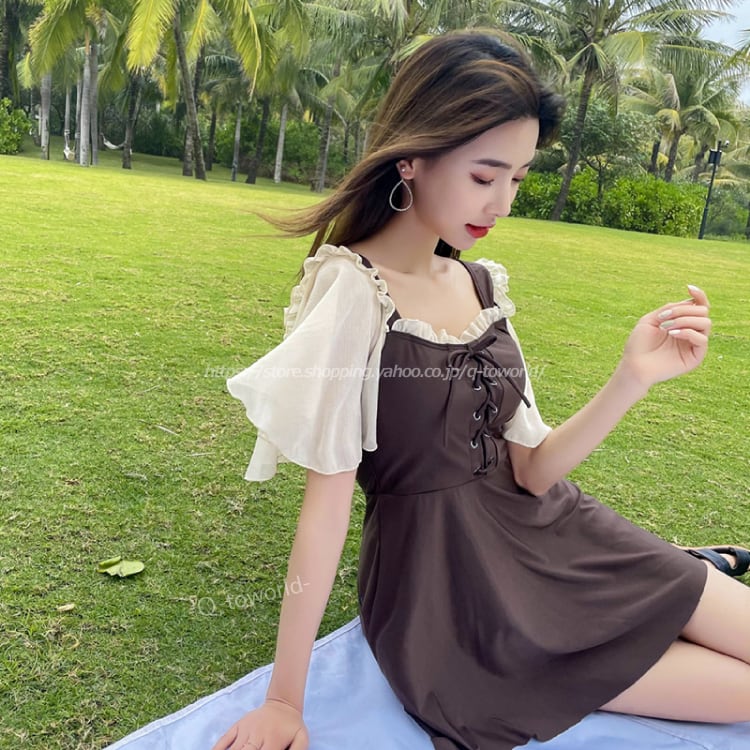 S Xl ワンピース 水着 おしゃれ オトナ女子 体型カバー セクシー 韓国レディース服 レディース服 Q Toworld キュートワールド 子供服