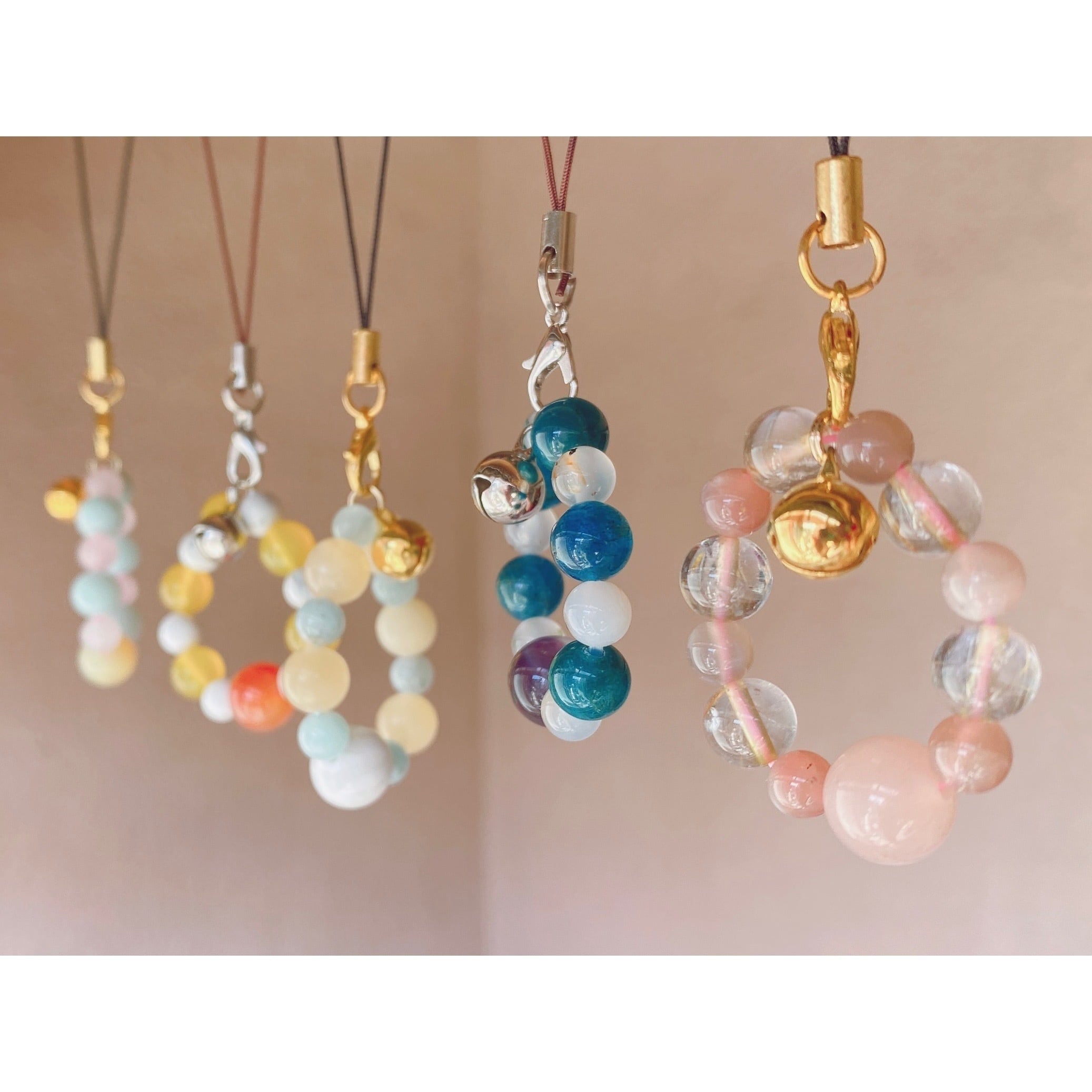 Relationship】縁結・交渉☆鈴付き御守り・お守り・ピンク