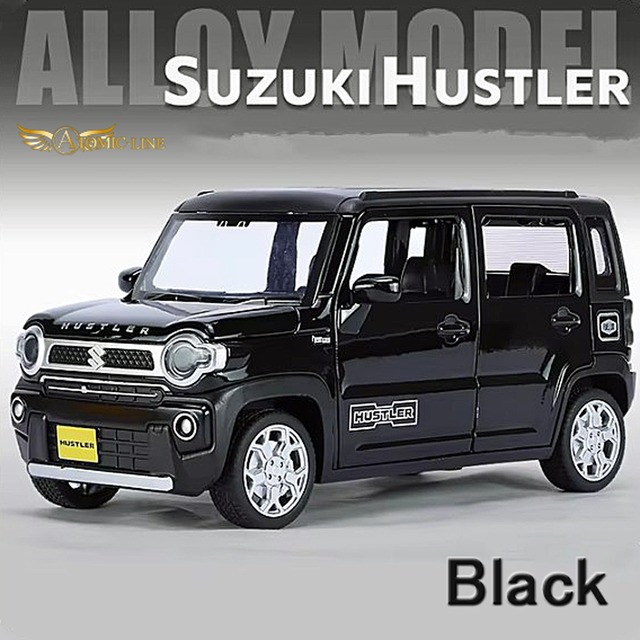 SUZUKI ハスラー HUSTLER 1/22 ミニカー 全4色 ライト点灯 エンジンサウンド 合金モデル 模型 ジオラマ