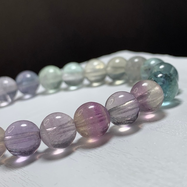 A94.グラデーション風☆フローライト ブレスレット