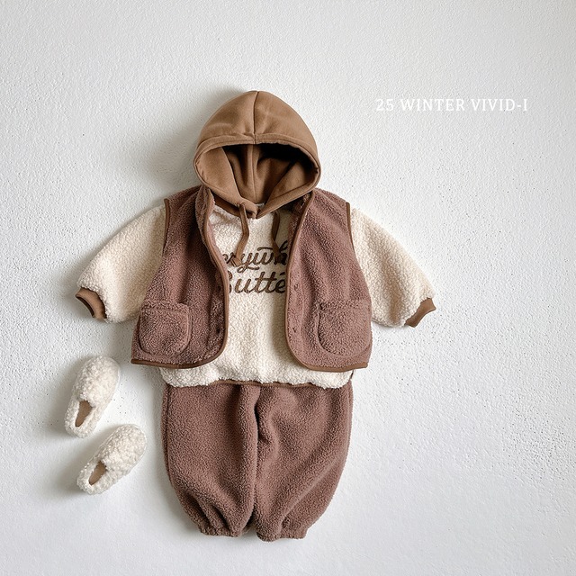 [即納S/M]≪VIVID-I≫Sherpa Hood Sweatshirt 63 cream