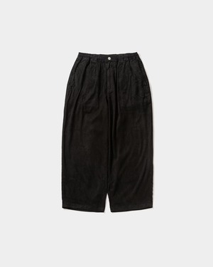 TIGHTBOOTH / SUEDE BAGGY PANTS / BLACK