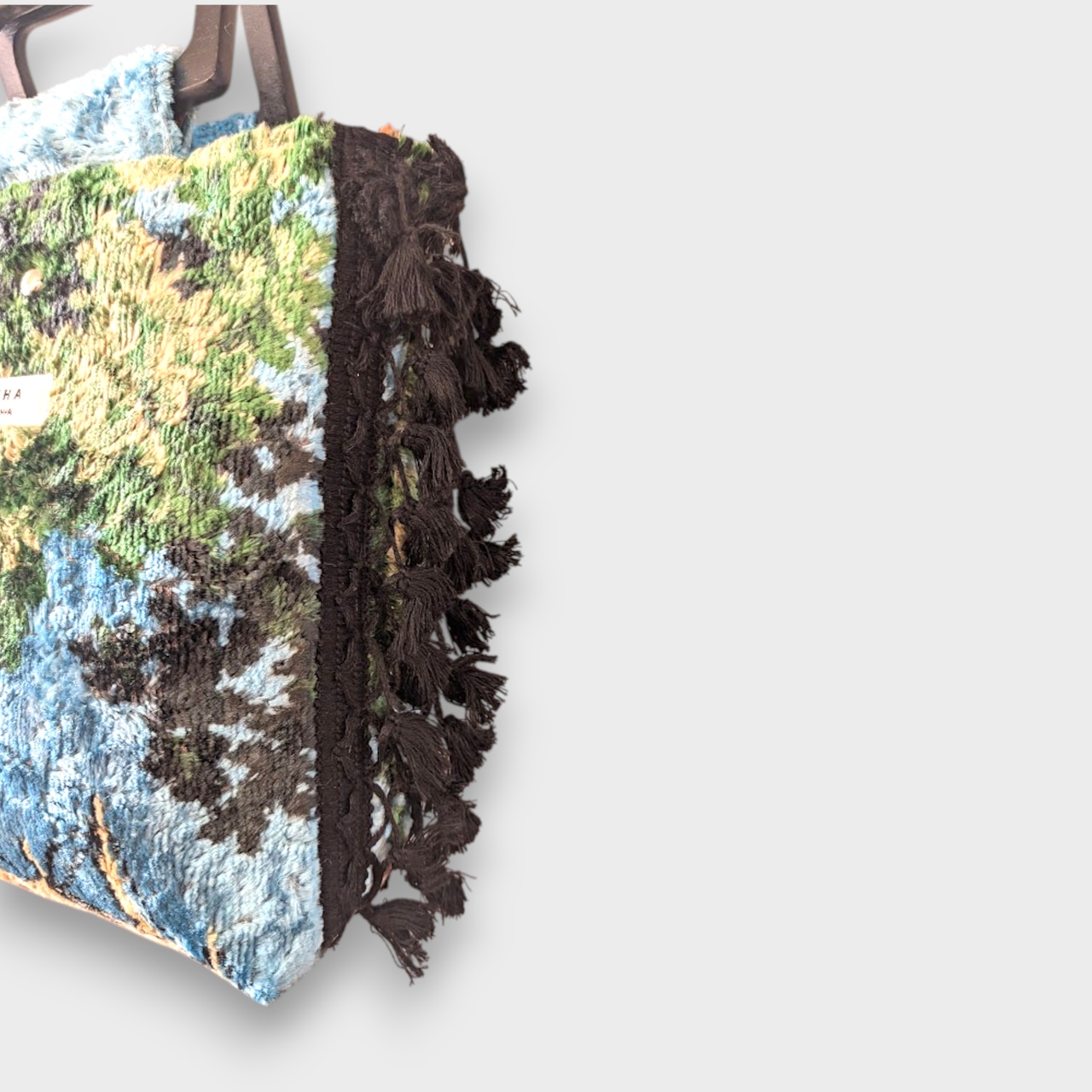 Vintage Tapestry Side Tassel Bag – Forest View