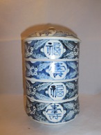 伊万里染付福壽四段重 Imari porcelain 