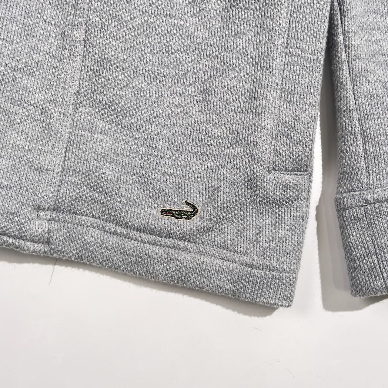 CROCODILE クロコダイル 鹿の子 ジャケット M /グレー系 レディース カジュアル