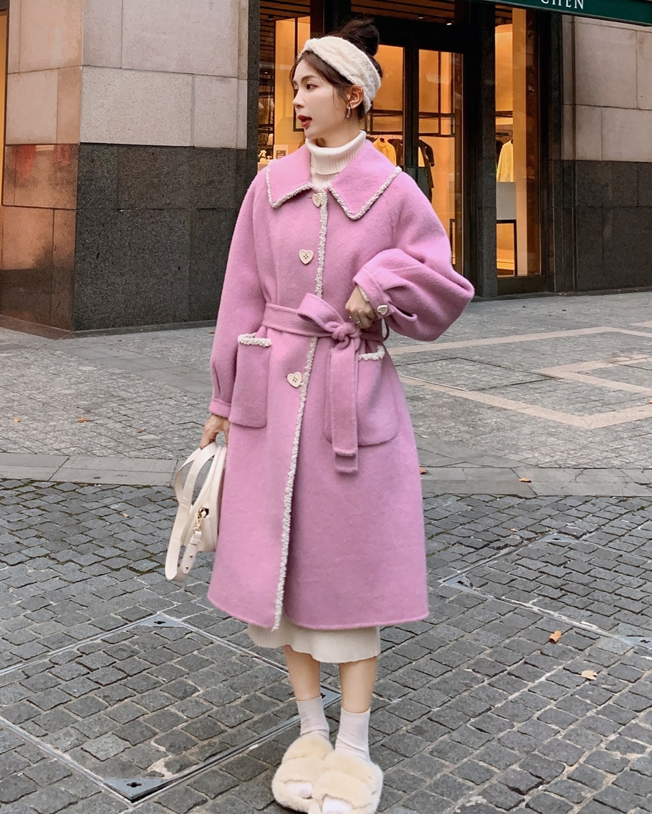 S-XL】 Heart button coat♡E573 | luvxy