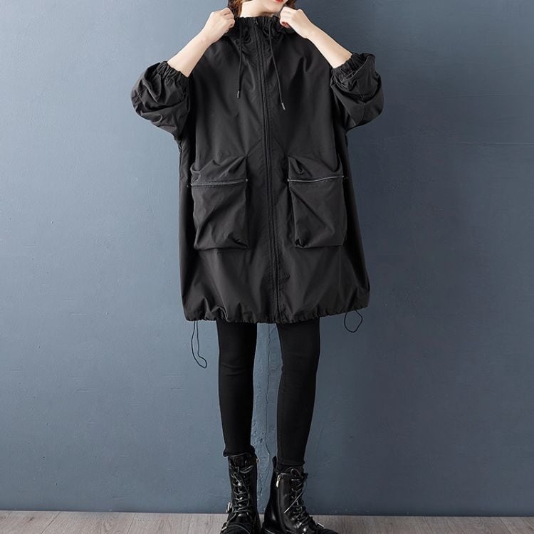 ビッグポケットフードブルゾン11098 | さらり＊ふわり