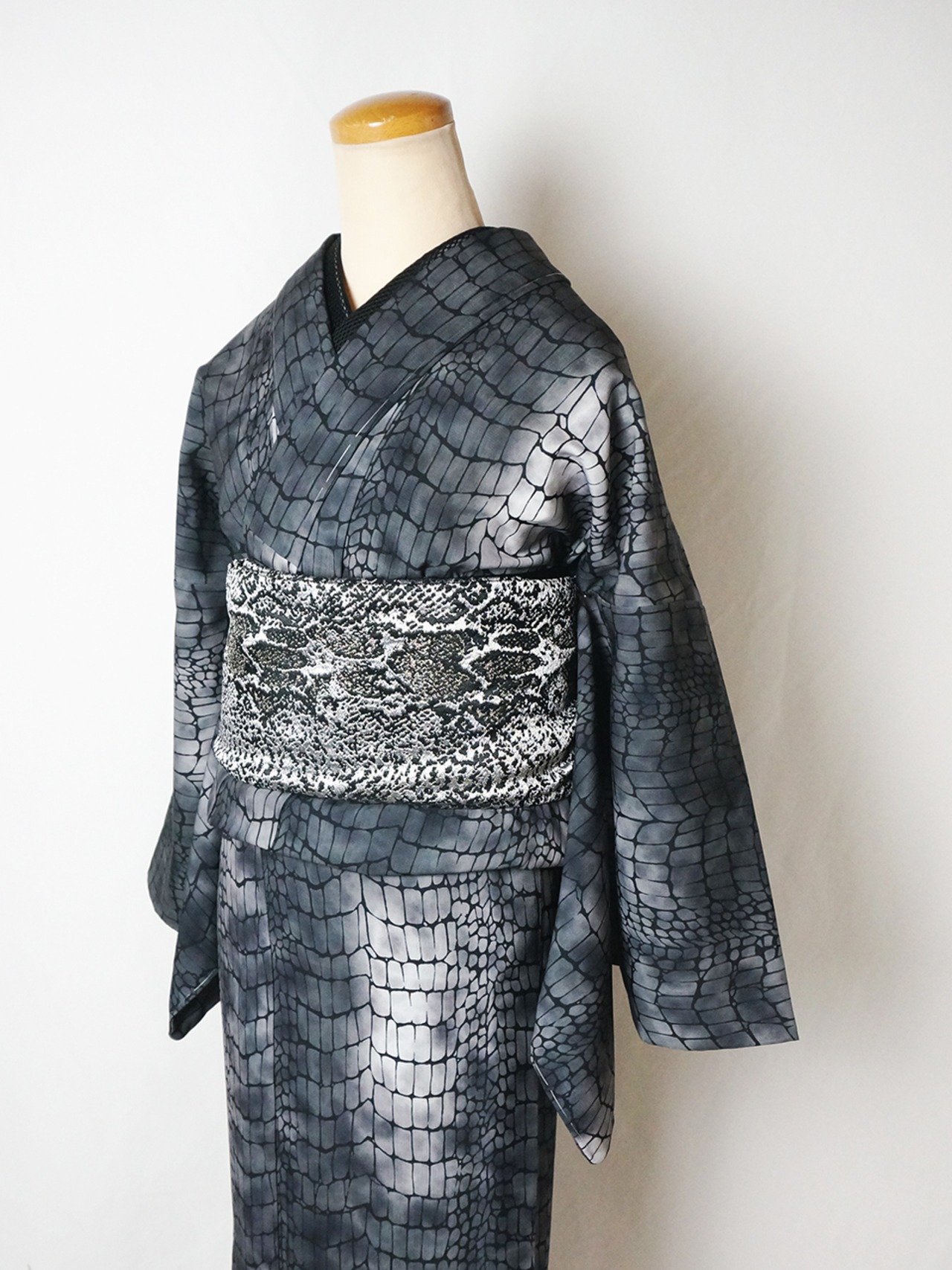 【受注商品】RumiRockセオαゆかた「クロコダイル」　[A434]