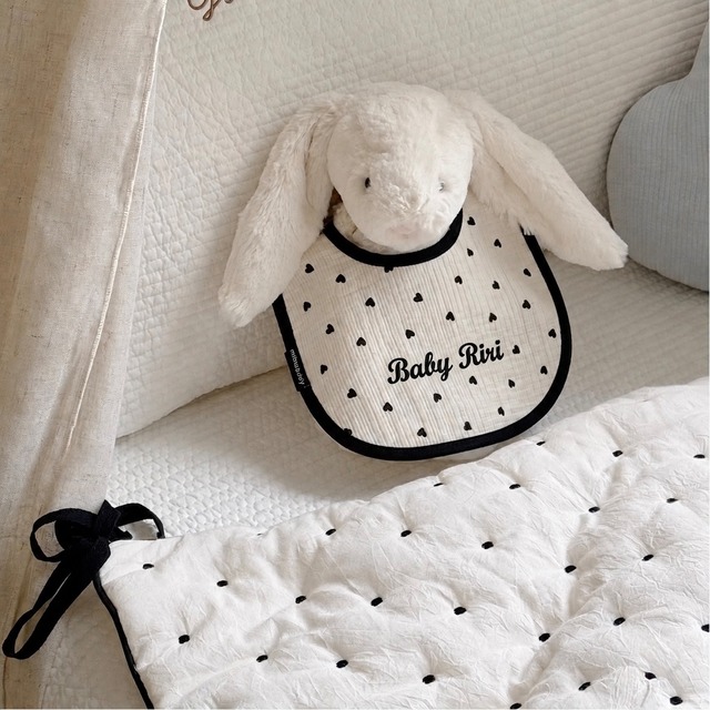 【 即納 】RIRI Heart bib / baby riri
