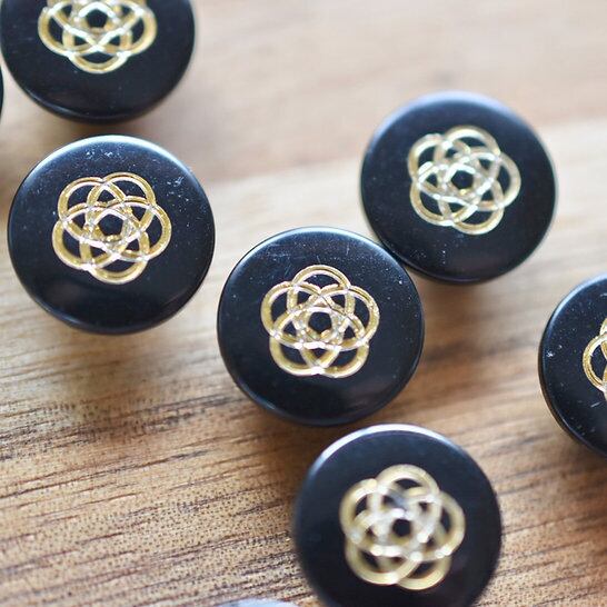 イタリア ゴールドラインフラワー×ブラック 11.5㎜