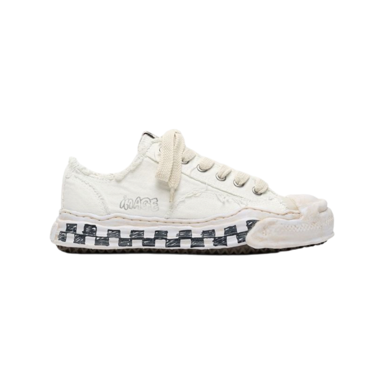 【Maison MIHARA YASUHIRO】HANK GRAFFITI SOLE LOW-TOP SNEAKERS - 1
