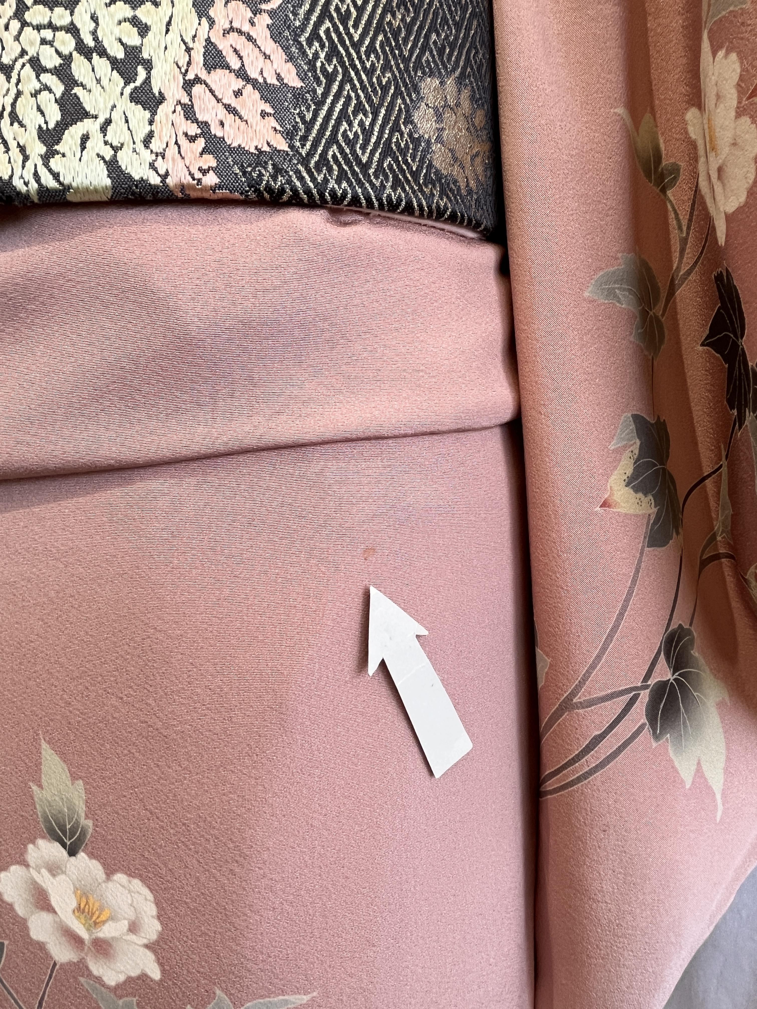 2286 高身長 加賀友禅 訪問着 一つ紋 袷単品 Houmongi (lined kimono