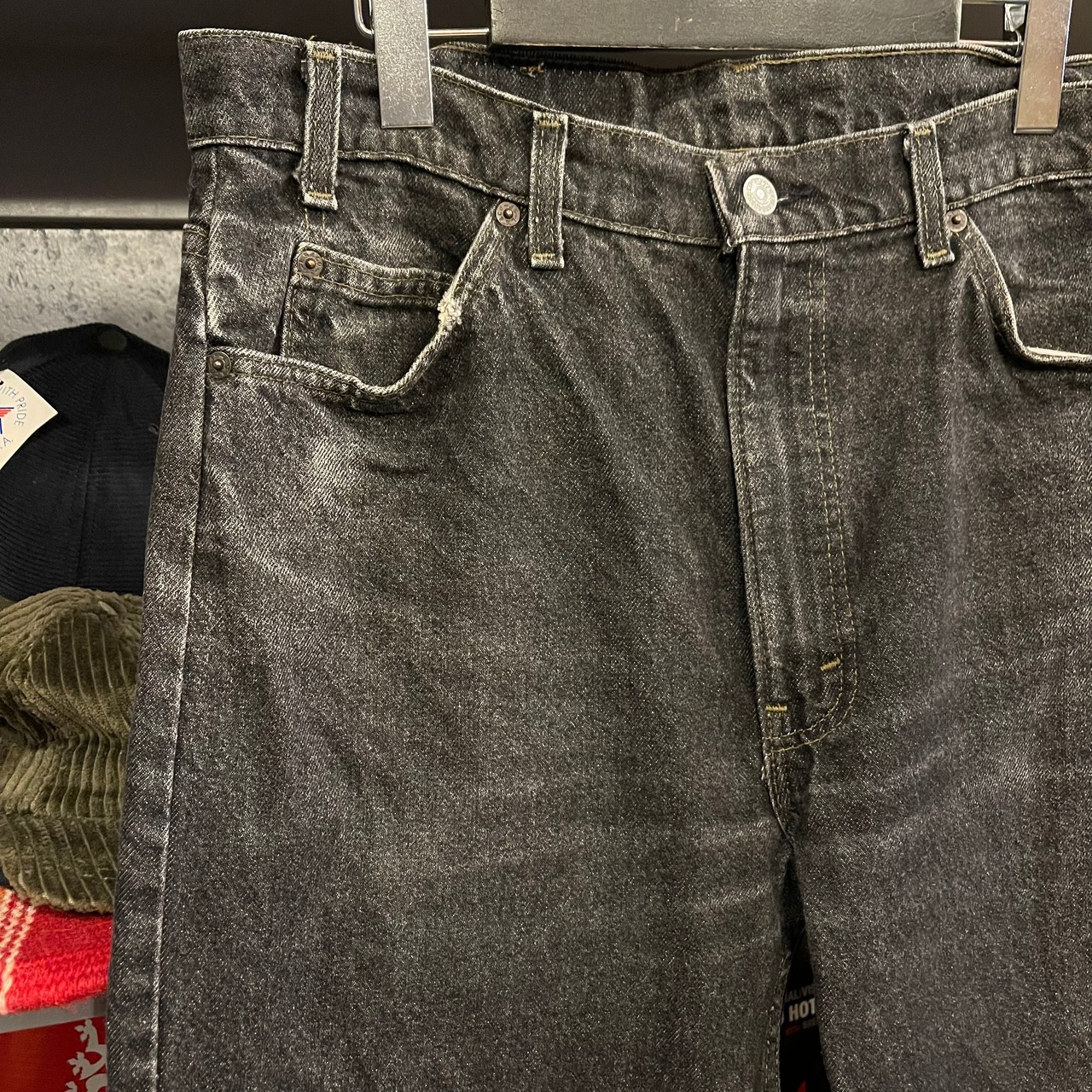 80s Levis 505 Black Denim Pants 先染め | VOSTOK