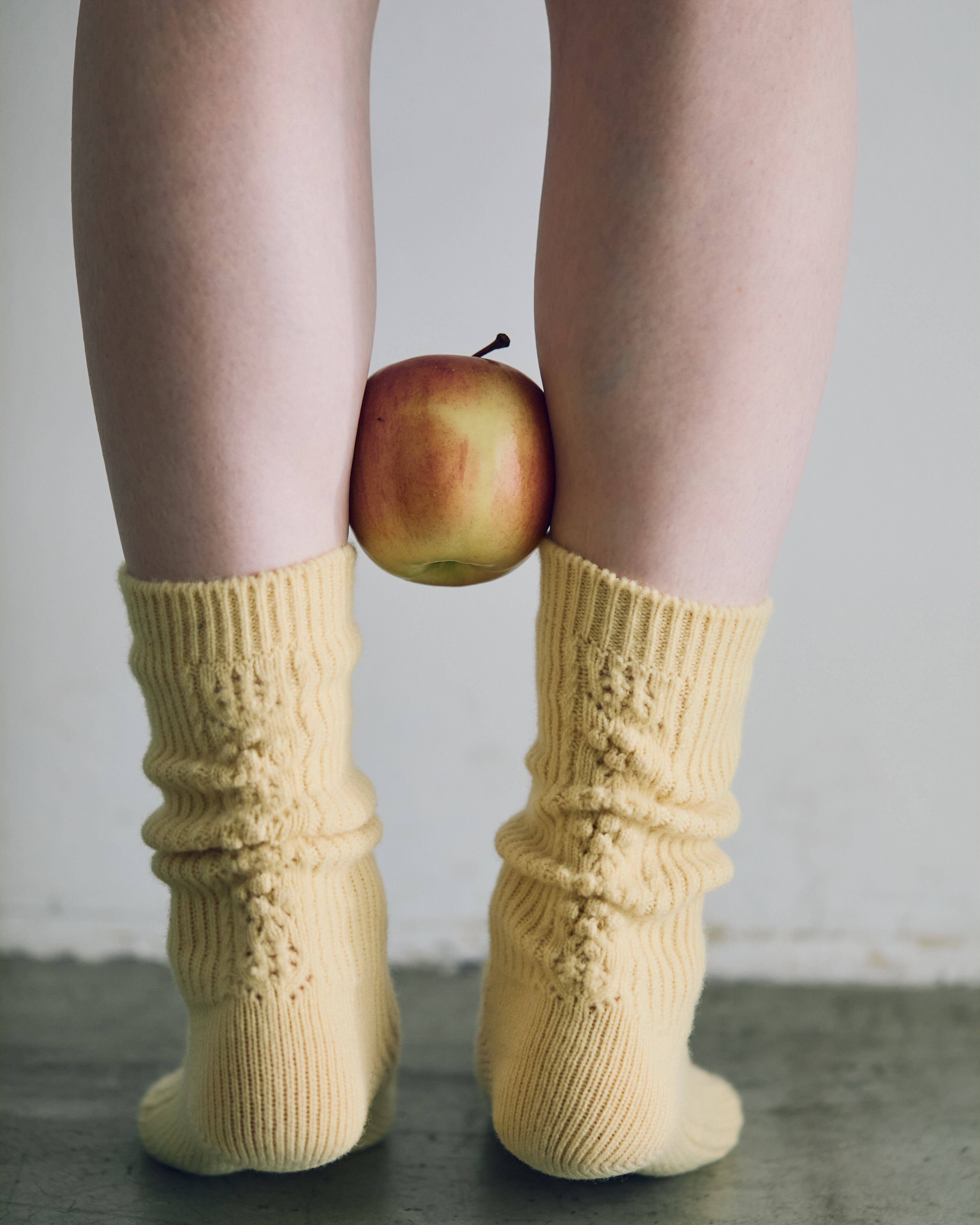 North pole Lamb's wool socks col.cream | l a c e f l o w e r s o c k s