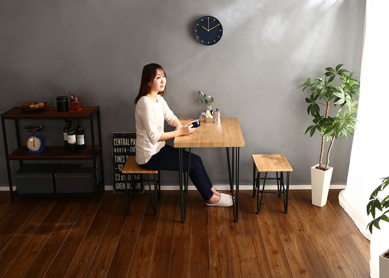 ヴィンテージダイニング3点セット【Umbure-ウンビュレ-】