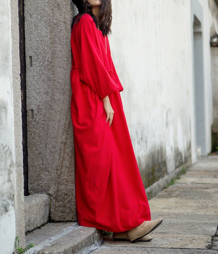 魔女の休日〜コットンリネンルーズワンピース〜M22008 | 奇妙な洋装