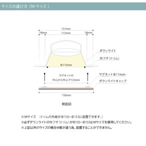 ダウンライト キャップ KIKKO（LEDライト専用）　dlc-0017
