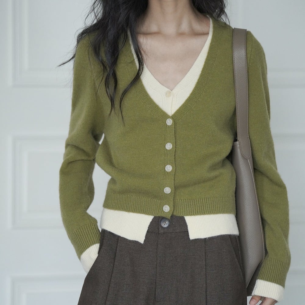 Layered Style Cardigan KRE2107