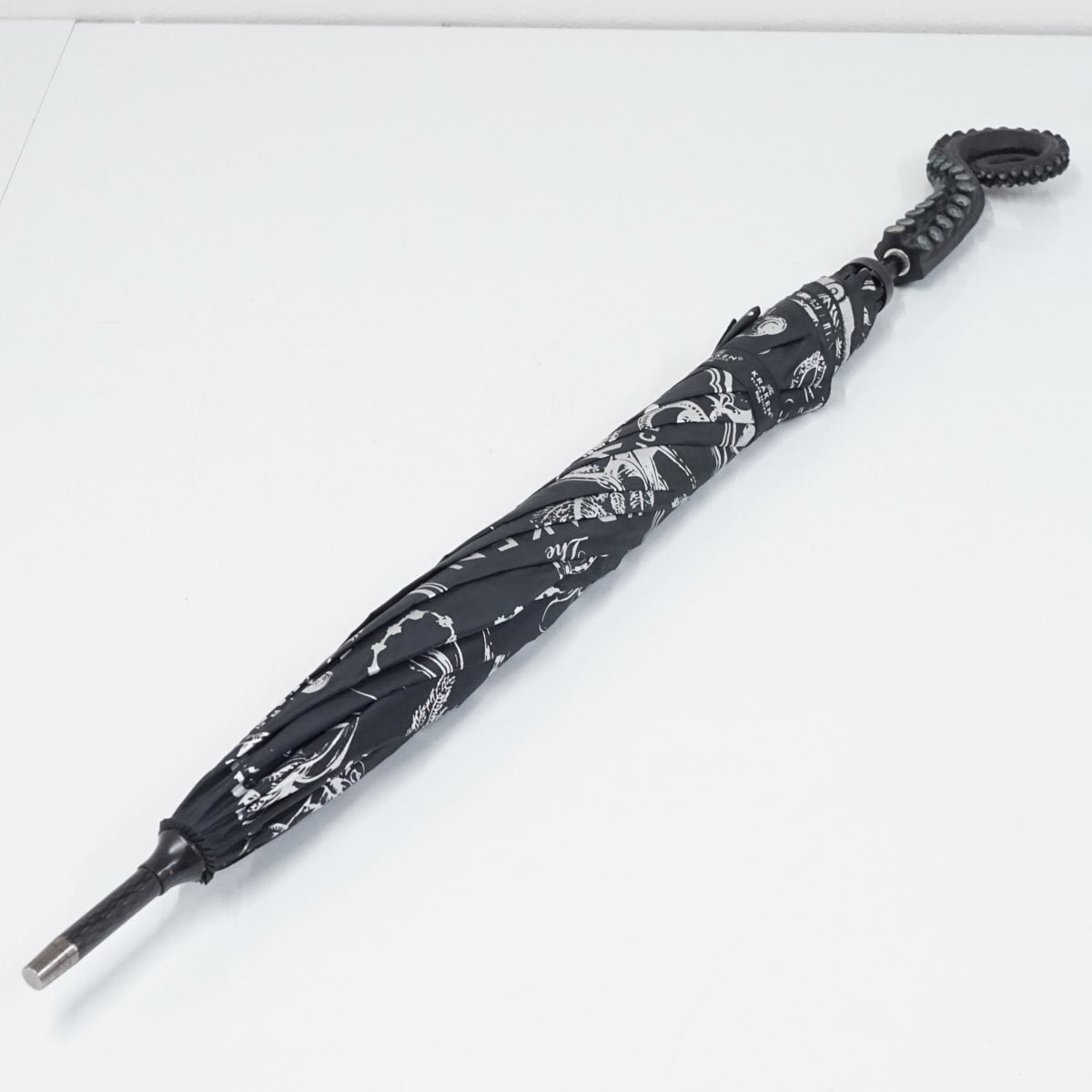 傘 The Kraken Black Spiced Rum USED美品 ブラック タコ アート ザ