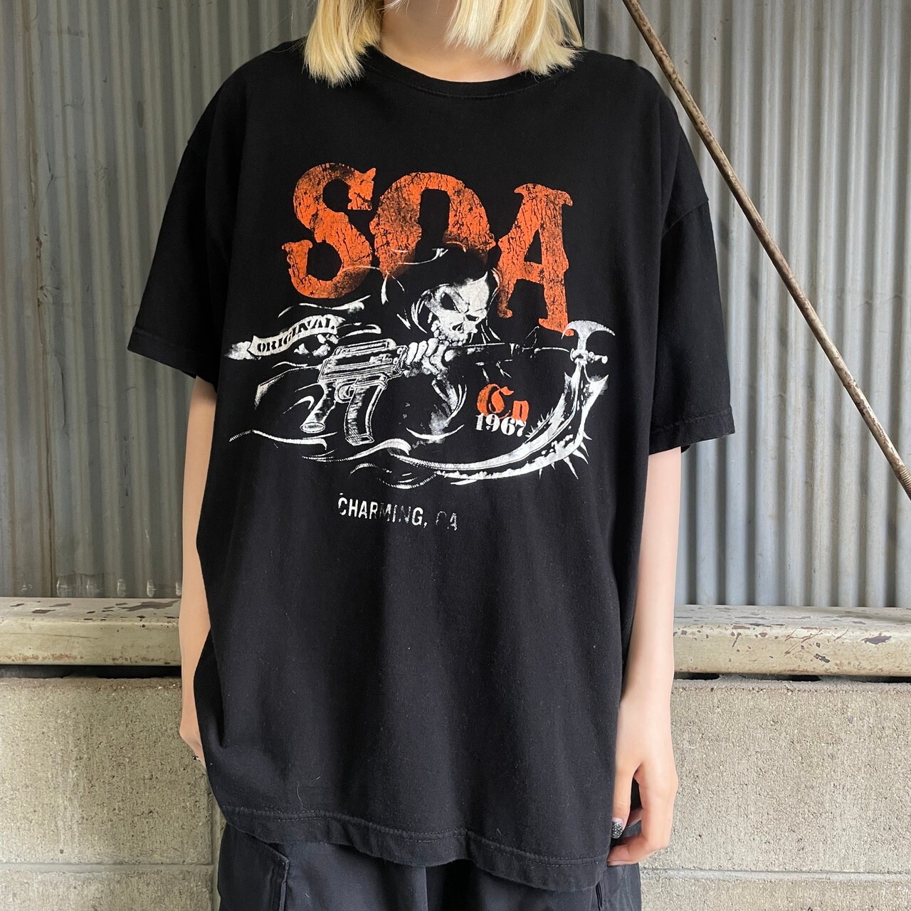 SONS OF ANARCHY アメリカンドラマ バックプリント 両面プリント T 