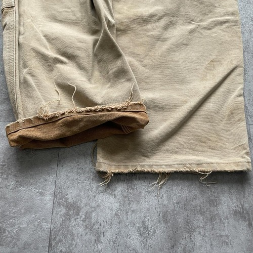 00s USA製 ブラウン ダブルニー Carhartt B01 36×34 詳細写真16