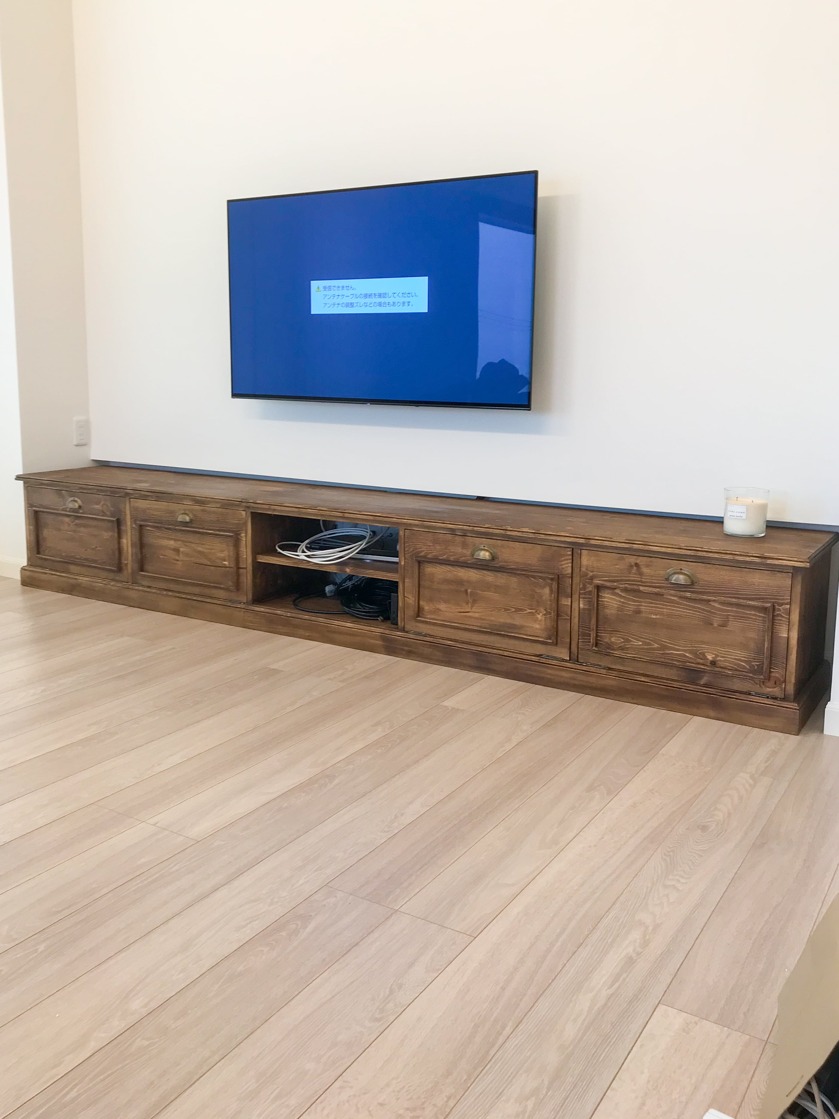 フランスアンティーク調テレビボード （パイン家具・オーダーメイド