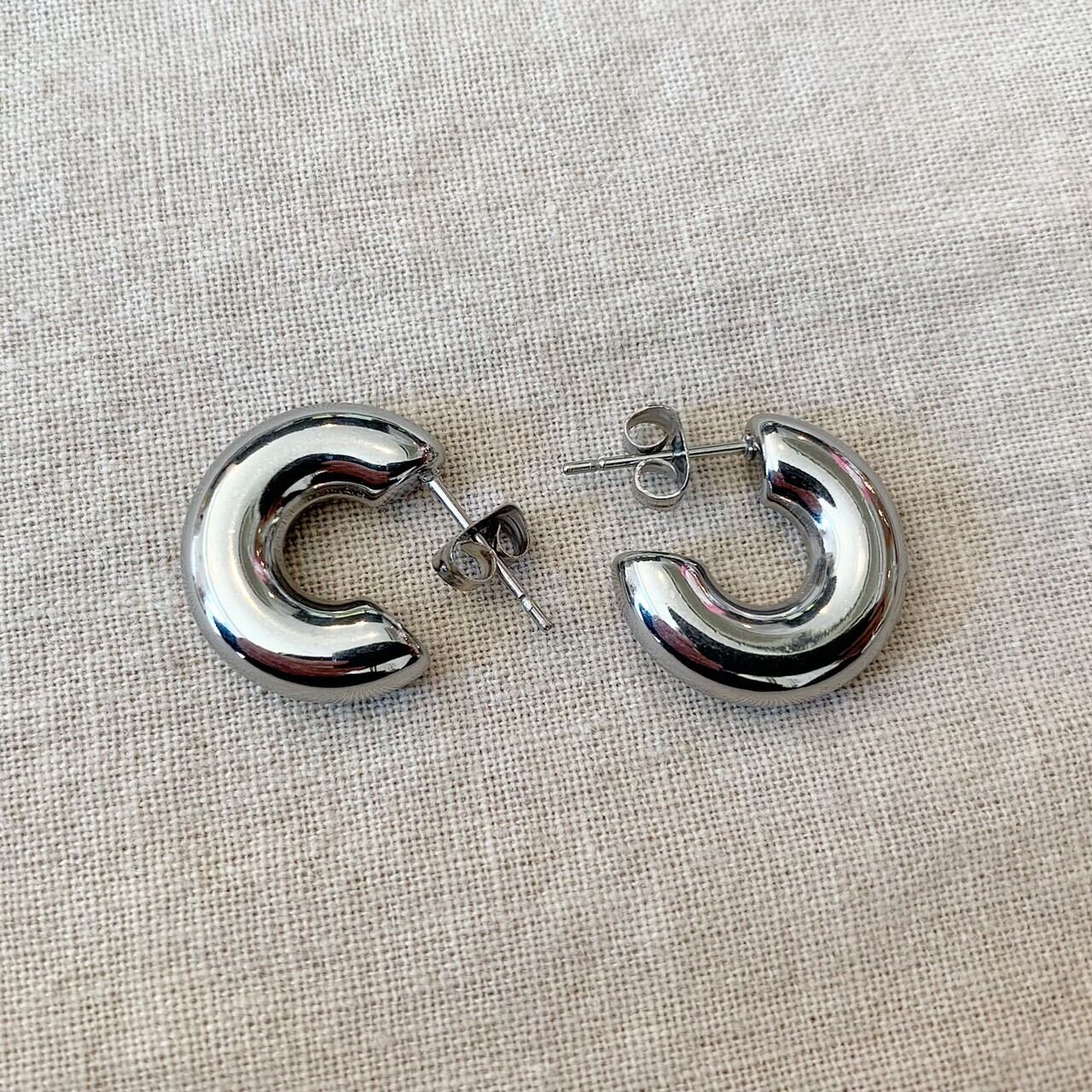 【SELECT】サージカルステンレス　フープピアスレディース　シルバー　ゴールド　アクセサリー