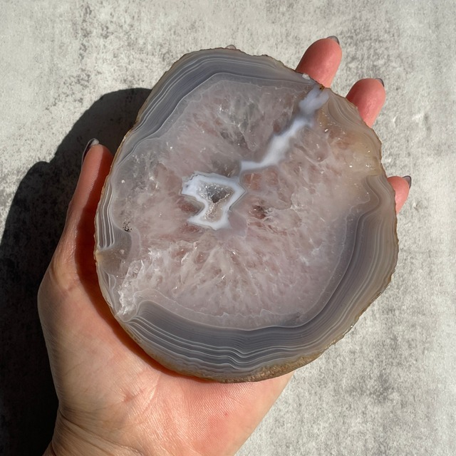 ナミビア産【クリアクォーツ（水晶）タビー】虹あり｜鉱物 天然石 パワーストーン