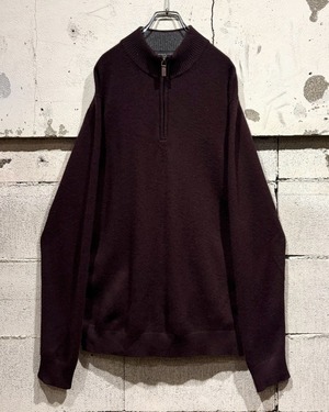 【Caka otto】“Neiman Marcus” Loose Half Zip Cashmere Knit