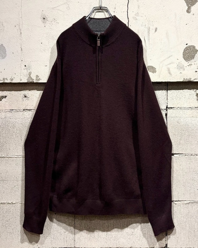 【Caka otto】“Neiman Marcus” Loose Half Zip Cashmere Knit