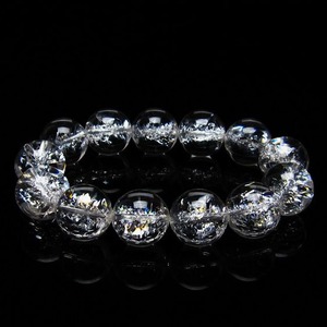 アイリスクォーツ 水晶 ブレスレット 18mm 一点物 おまかせ便 111-20271