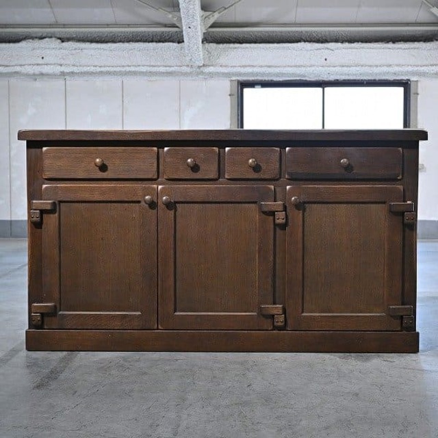 柏木工「ウィルダネス」サイドボード オーク無垢材 カップ 収納 引き出し 和 飾り台 キッチン 飛騨高山 WILDERNESS