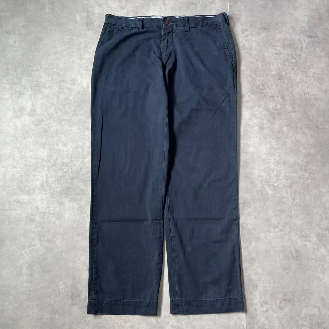 ポロ ラルフローレン W34 ポロチノ チノパン パンツ 古着 紺 16627