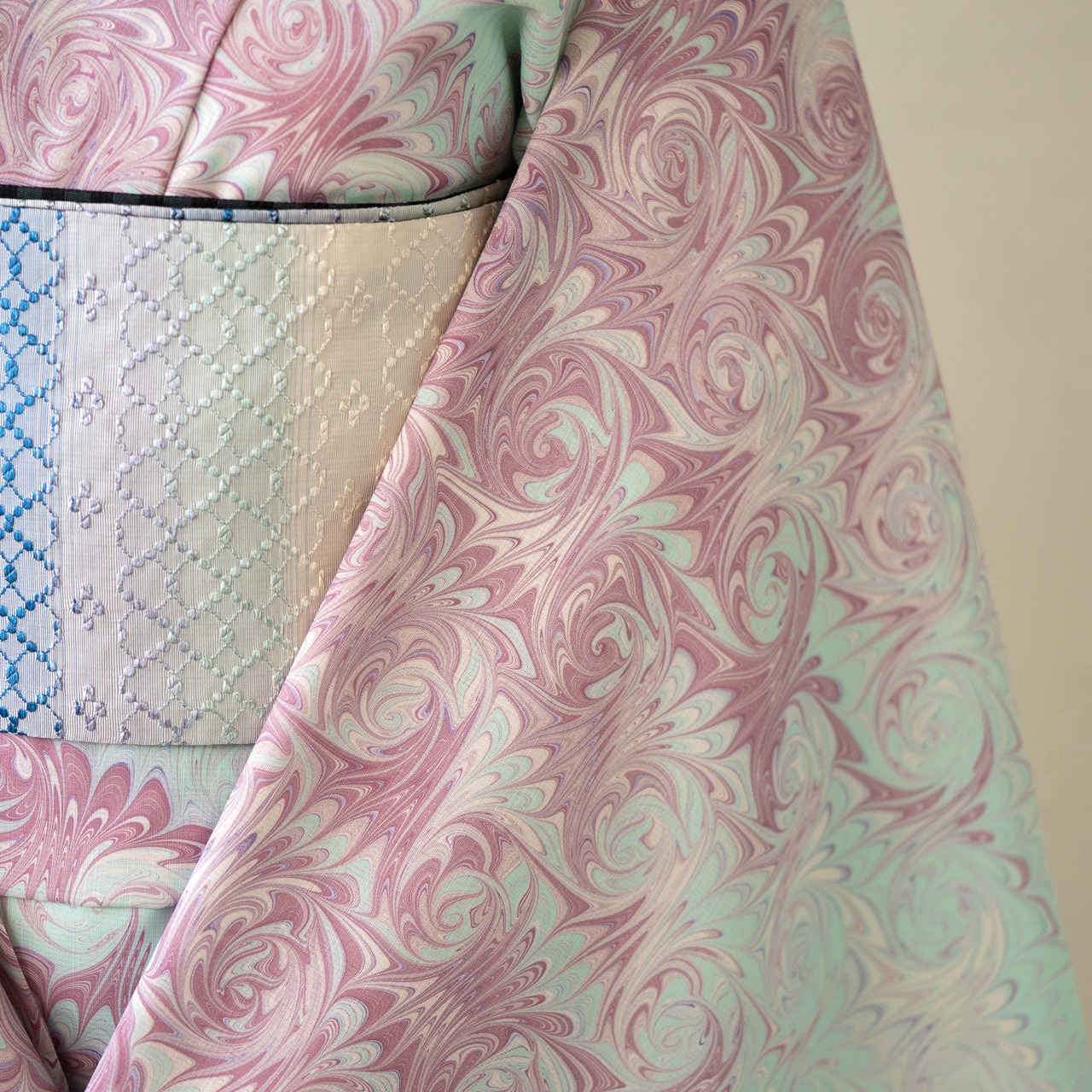 「花揺れ」風花柄❤︎〜セオアルファ　浴衣・夏着物・単衣