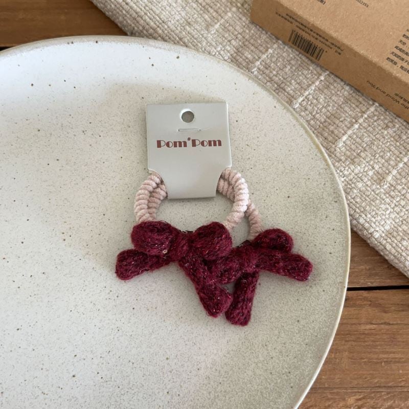 ニットリボンヘアゴム