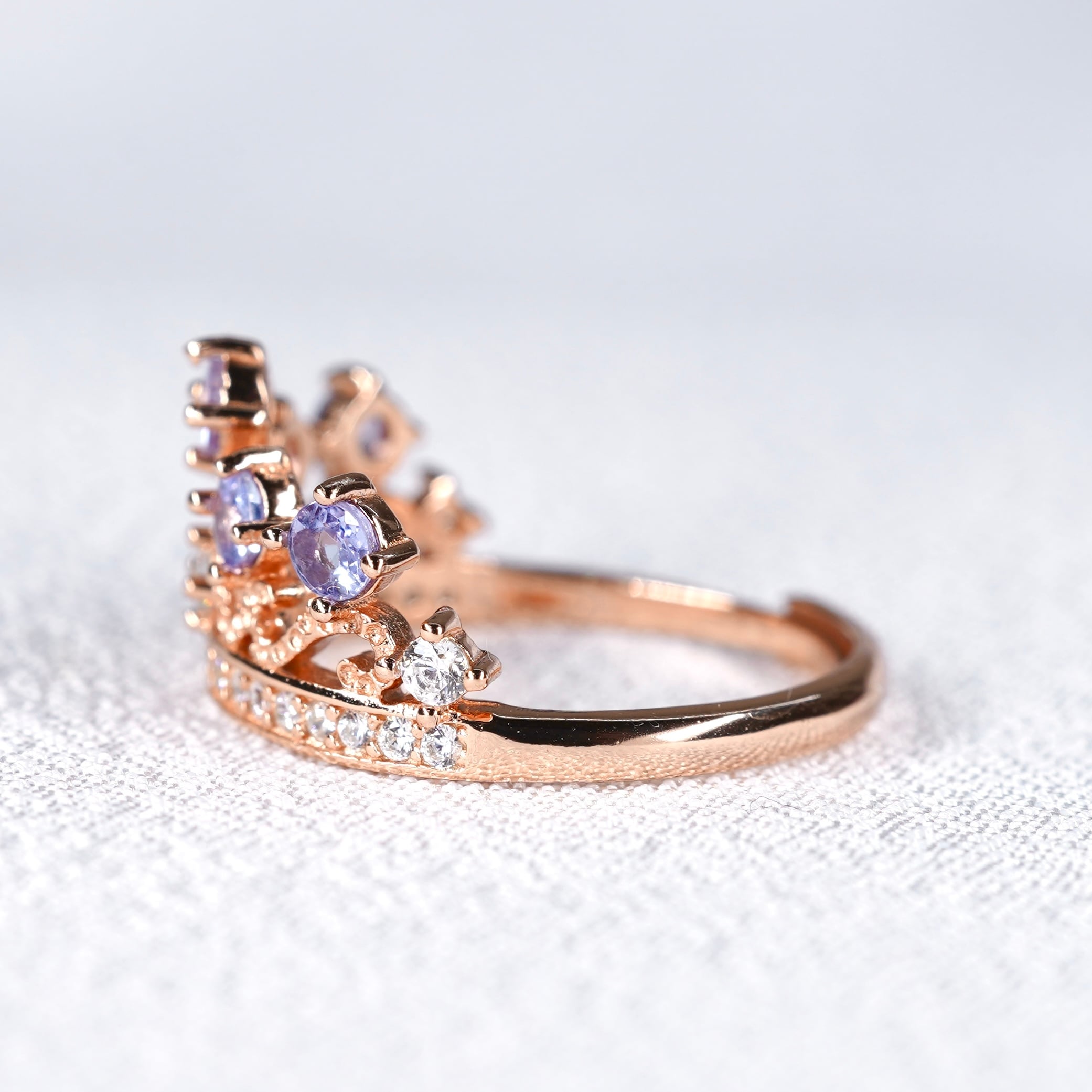 Princess Tiara Ring♦︎アイオライト♦︎PGカラー《0210》
