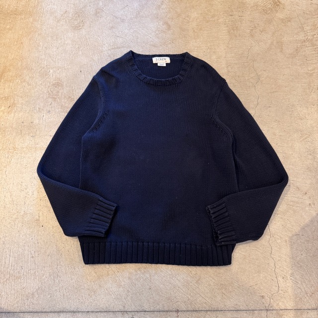 J CREW COTTON SWEATER NAVY
