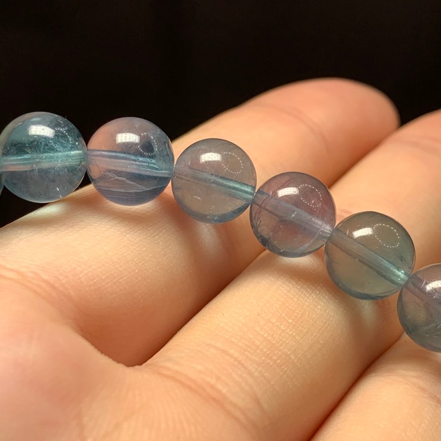 f139.可愛い色合いグラデーションフローライトブレスレット