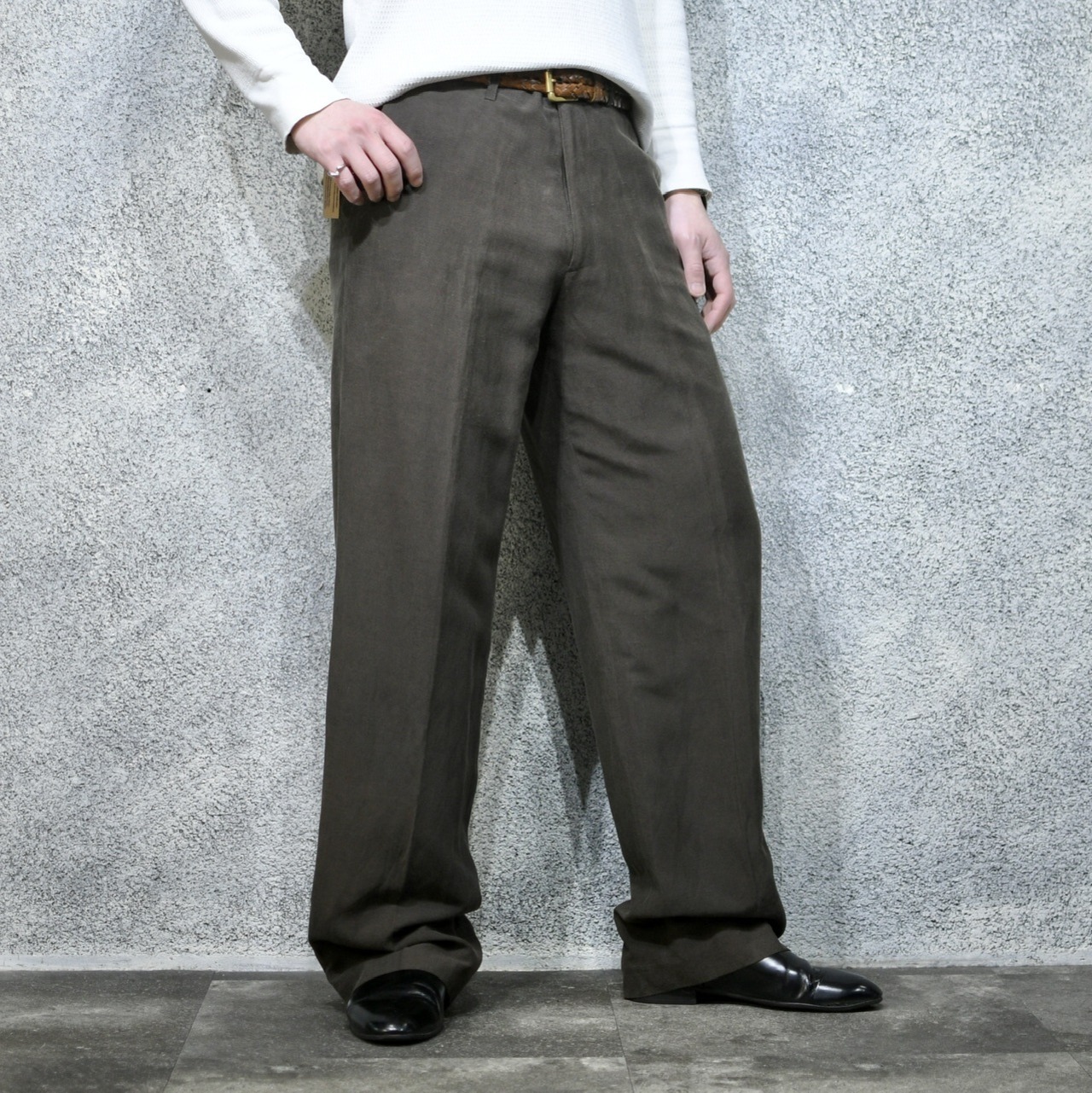 special Claiborne silk linen wide slacks