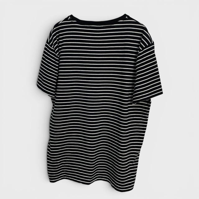 Ralph Lauren ボーダーTシャツ L 白黒 ワンポイント POLO
