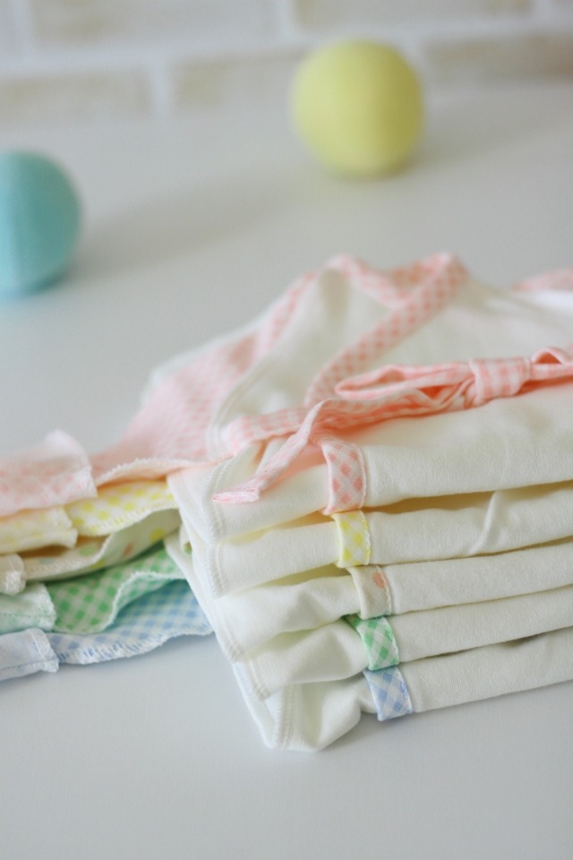 お着換え簡単♪見た目も可愛い長肌着40cm