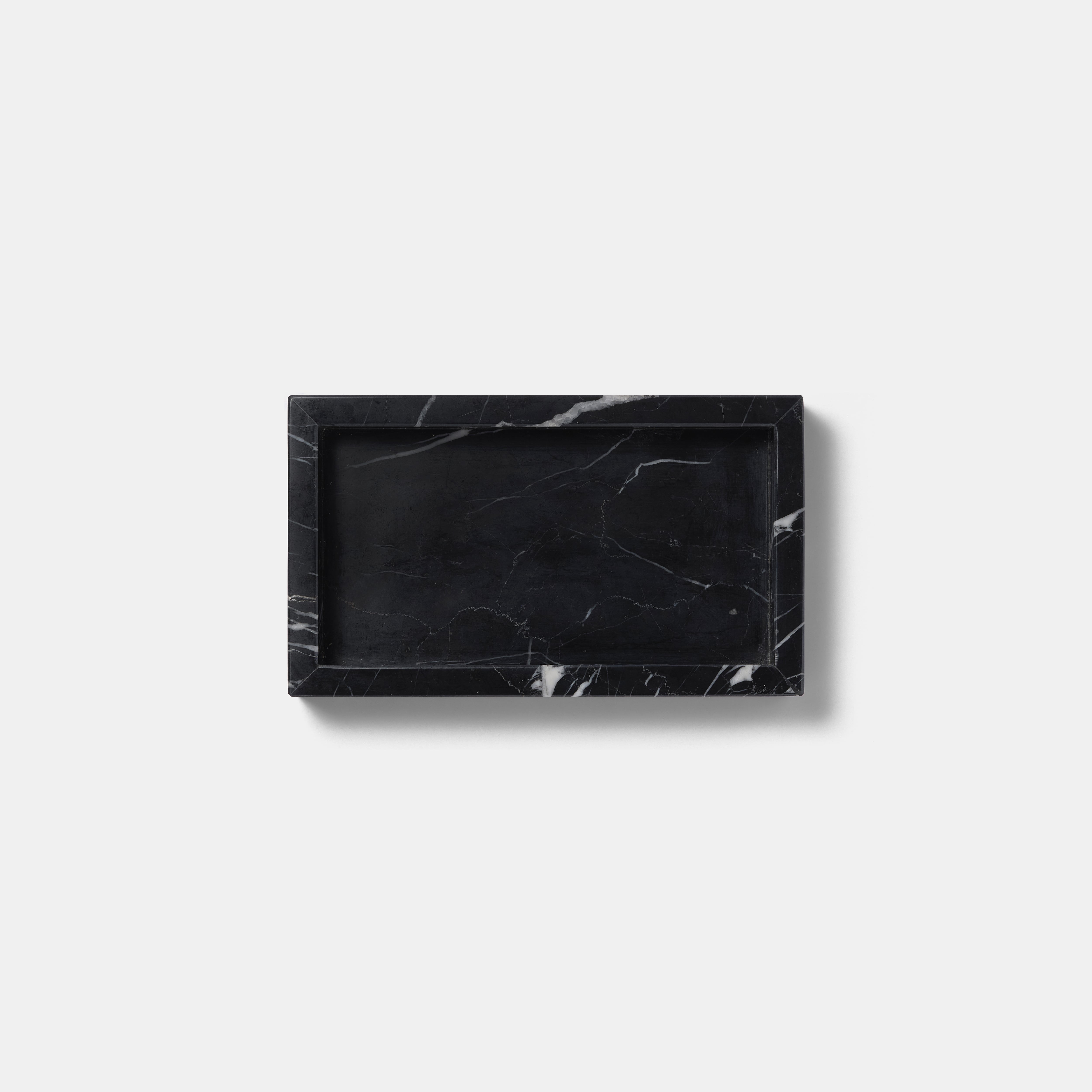 MARBLE TRAY - Nero marquina × Small | TOME HOME